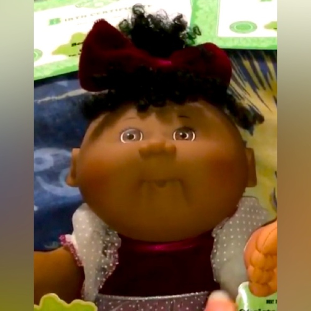 NWT Vintage AVON 1997 Cabbage Patch Collectible Doll 12” brown birthday gift